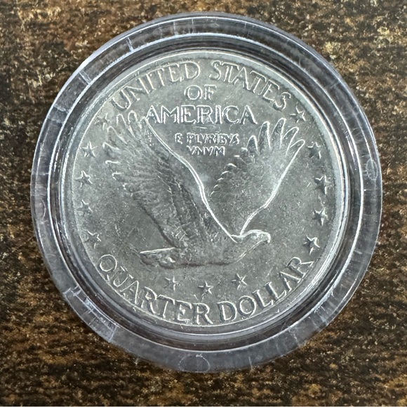 1926 Silver Standing Liberty Quarter United States Currency - Picture 4 of 4